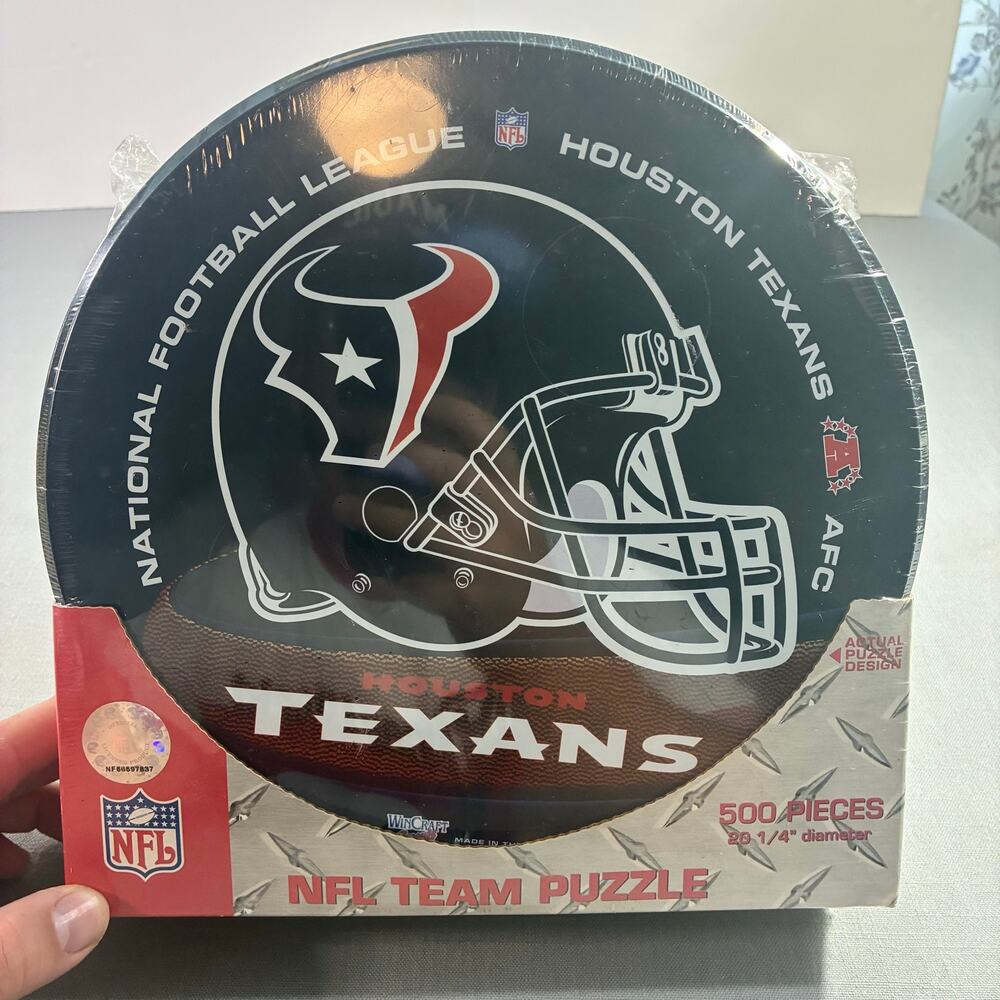 Houston Texans NFL WinCraft 500 Piece Puzzle Collectible Tin New Sealed